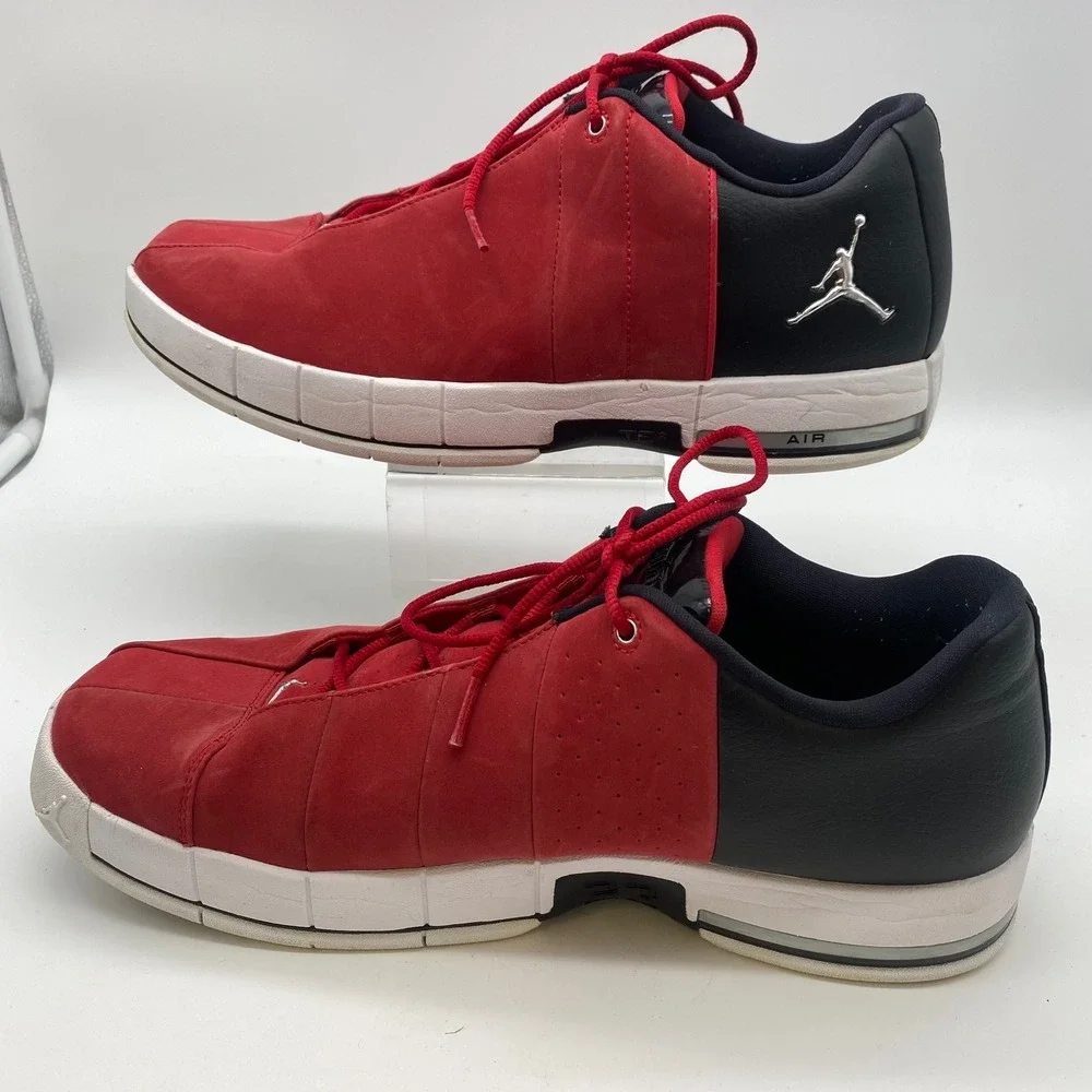 Nike Jordan Team Elite 2 Low Mens 12 Red Black Basketball Shoes AO1696-600